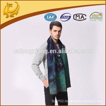 custom design available sample casual mens brushed silk scarf